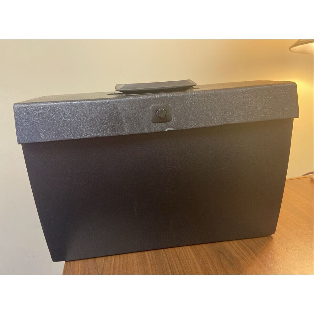 Vintage Portable Expanding File Box WILSON JONES Paper‎ File Accordion 23576